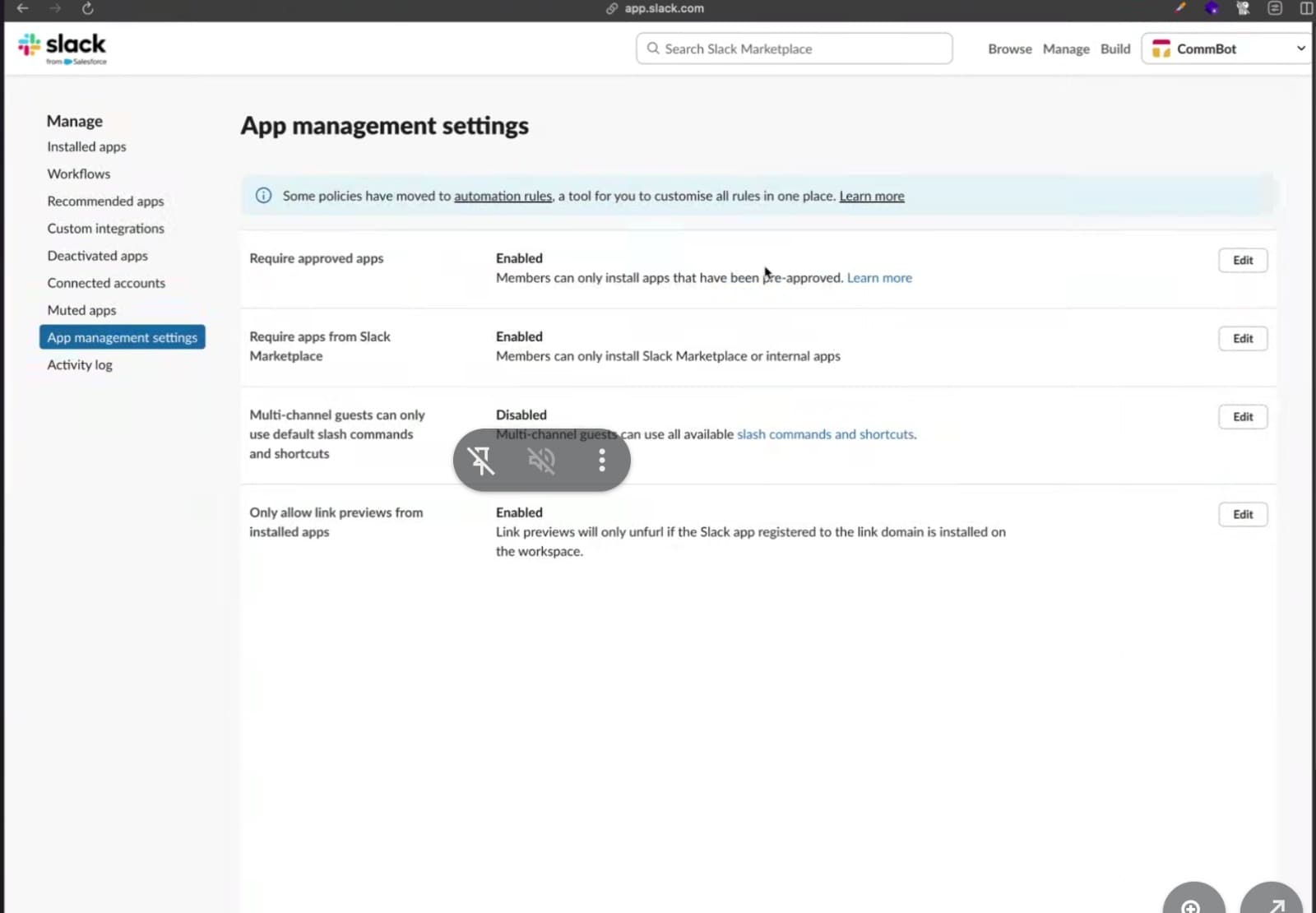 Explain why you need the app — screenshot